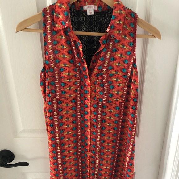 Xhilaration button down dress size petite small - Picture 2 of 6